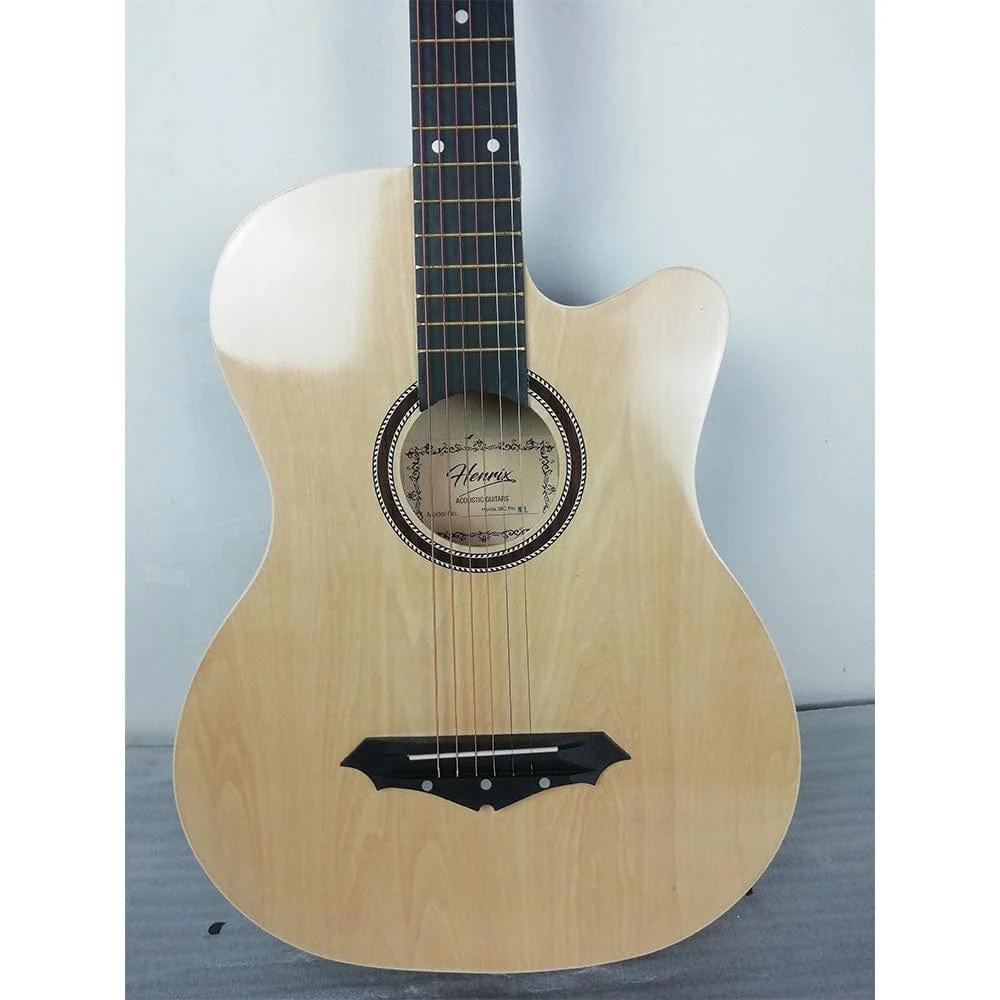 Henrix PRO 38 Inch 6 String Cutaway Acoustic Guitar - Open Box B Stock - Image 18