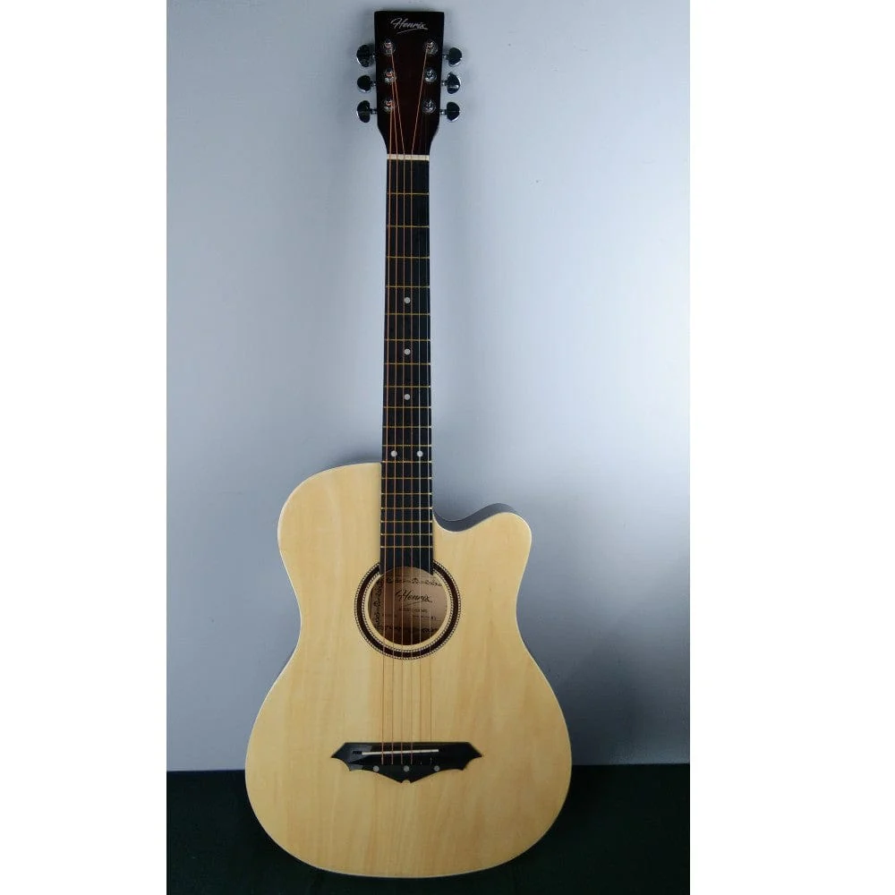 Henrix PRO 38 Inch 6 String Cutaway Acoustic Guitar - Open Box B Stock - Image 34