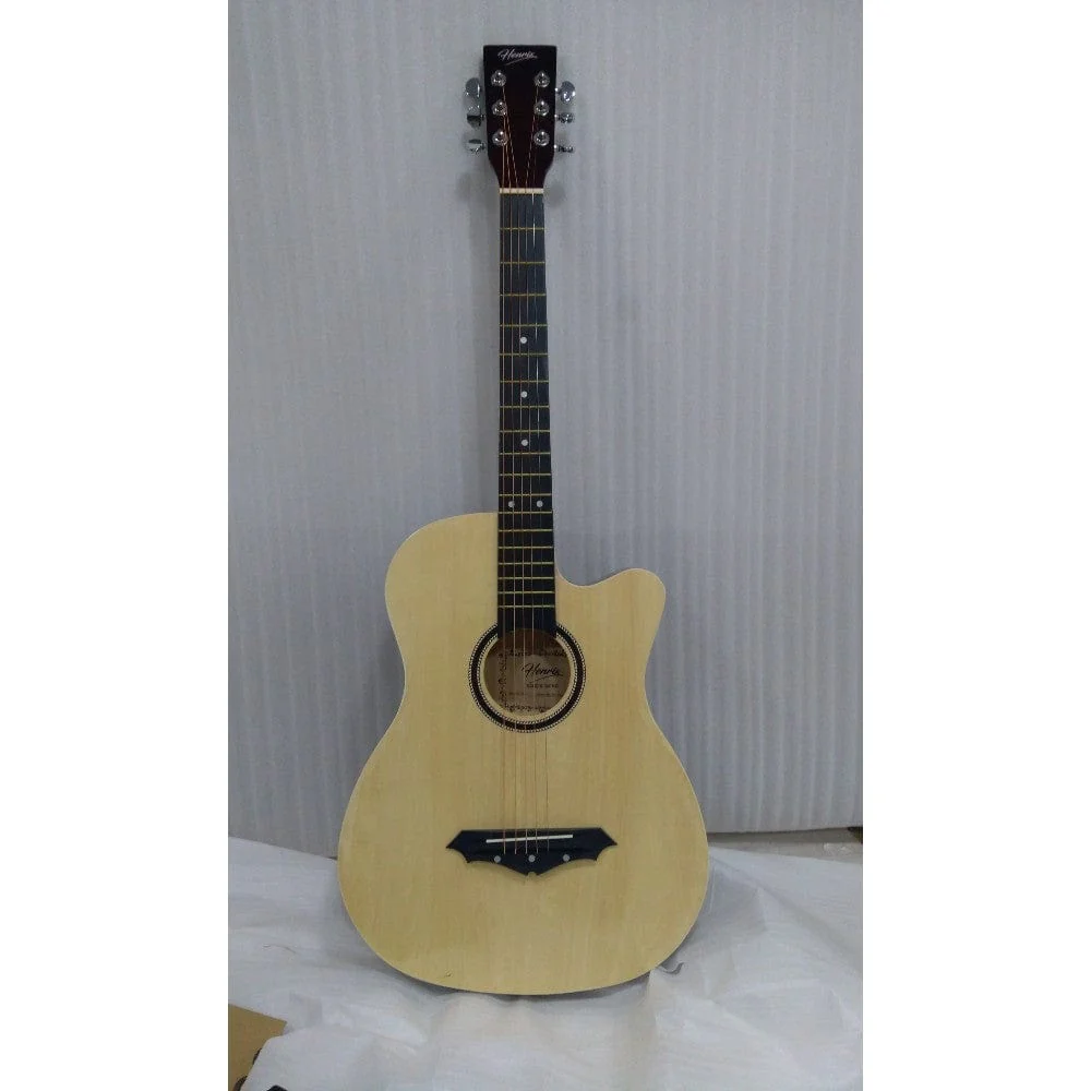 Henrix PRO 38 Inch 6 String Cutaway Acoustic Guitar - Open Box B Stock - Image 37