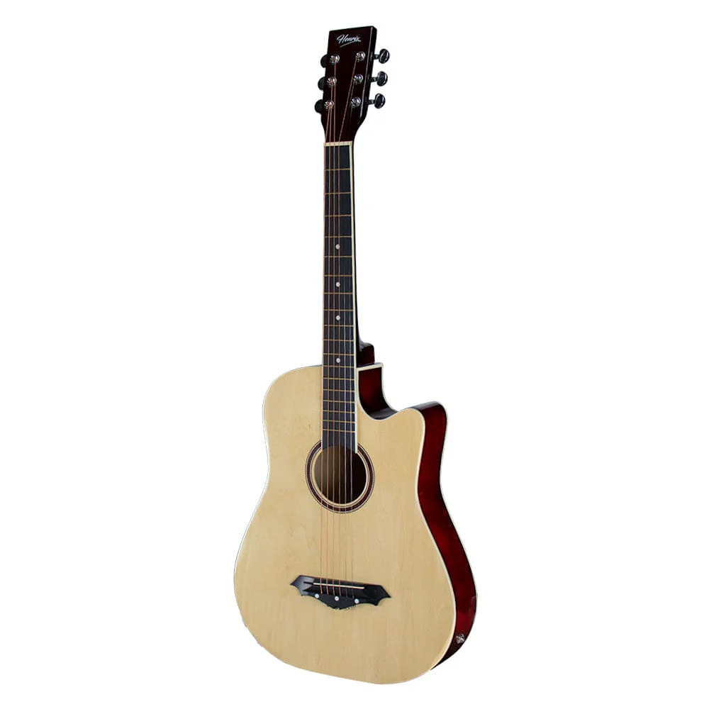 Henrix PRO 38C 38 Inch 6 String Cutaway Acoustic Guitar - Open Box - Image 9