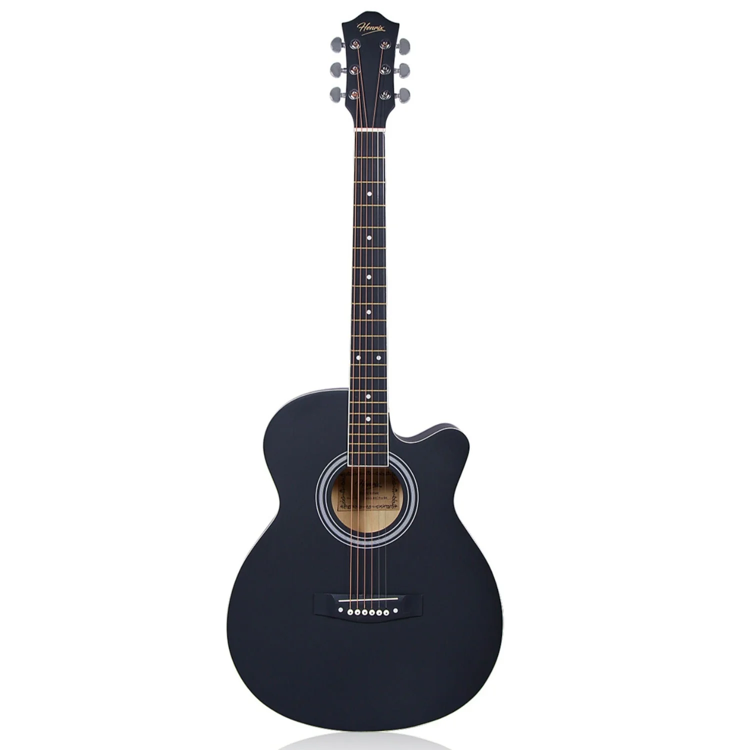 Henrix PRO 40C 40-Inch Cutaway Acoustic Guitar - Open Box - Image 2