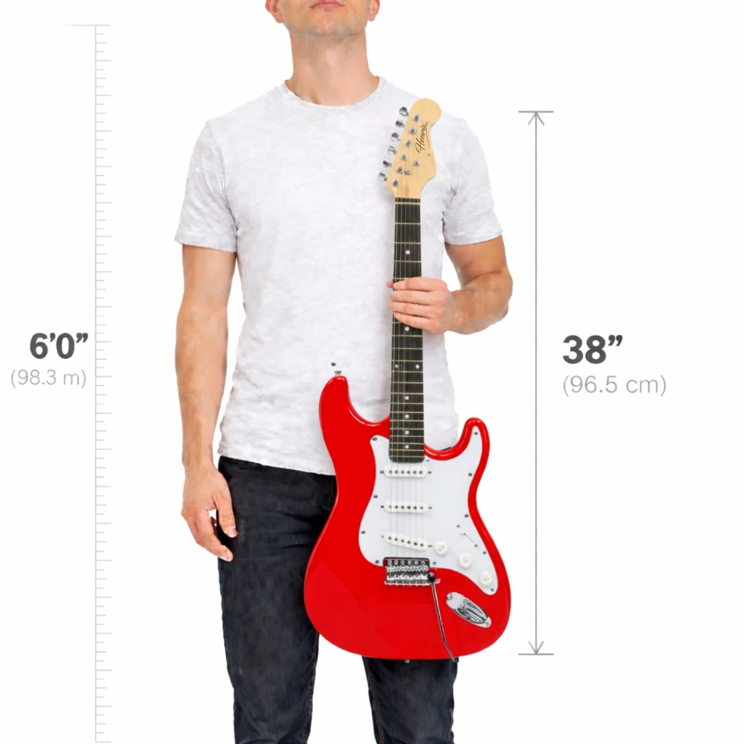 Henrix ST 6 String Strat Style Electric Guitar - Image 29