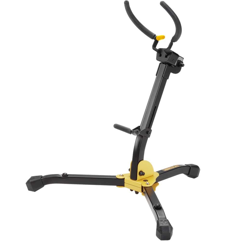 Hercules DS630BB Auto Grip System Alto/Tenor Sax Stand with Bag - Black