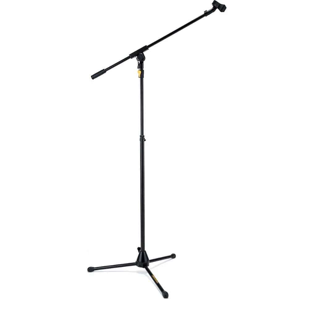 Hercules MS631B PLUS Tripod with Diecast Base and Boom Microphone Stand