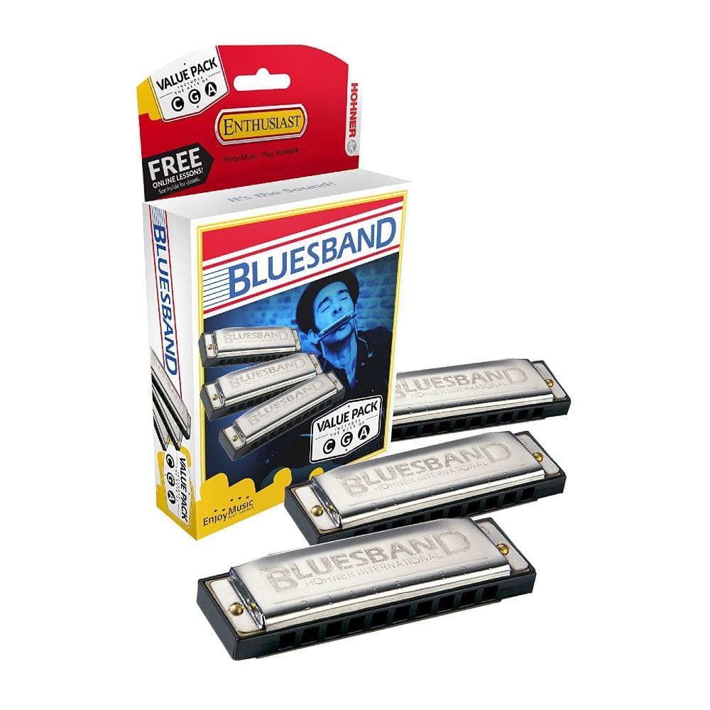 Hohner M559XP Bluesband Harmonica Value Pack