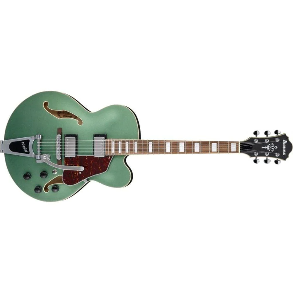 Ibanez AFS75T-MGF Artcore Electric Guitar- Metallic Green Flat - Image 4