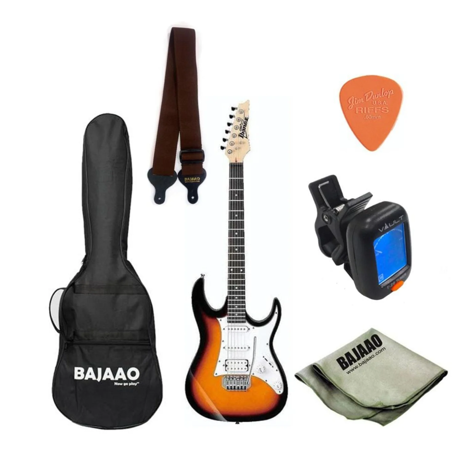 Ibanez GRX40 Standard Electric Guitar Bundle - Black Night/Tri Fade Burst - Image 2