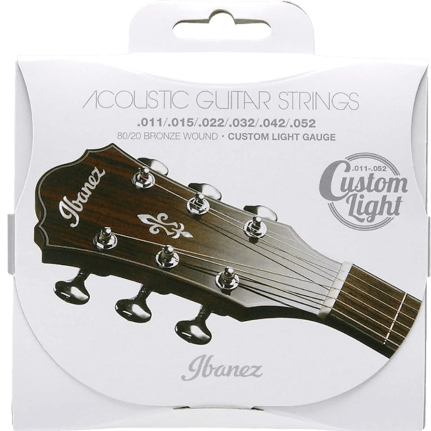 Ibanez IACS62C 80/20 Bronze Custom Light Acoustic Guitar Strings - .11-.52