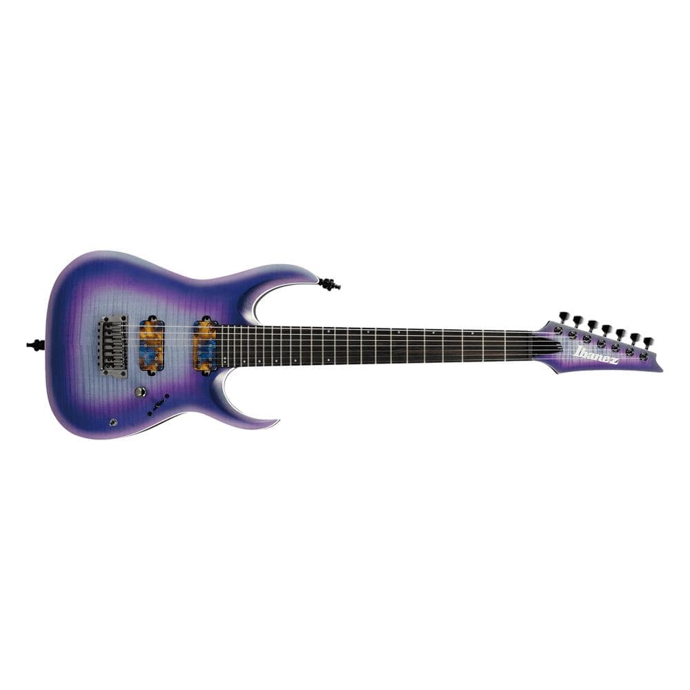 Ibanez RGA71AL Axiom Label 7-String Electric Guitar - Indigo Aurora Burst Flat