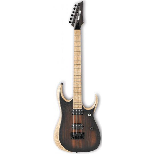 Ibanez RGDIX6MRW Iron Label Electric Guitar - Charcoal Brown Burst Flat