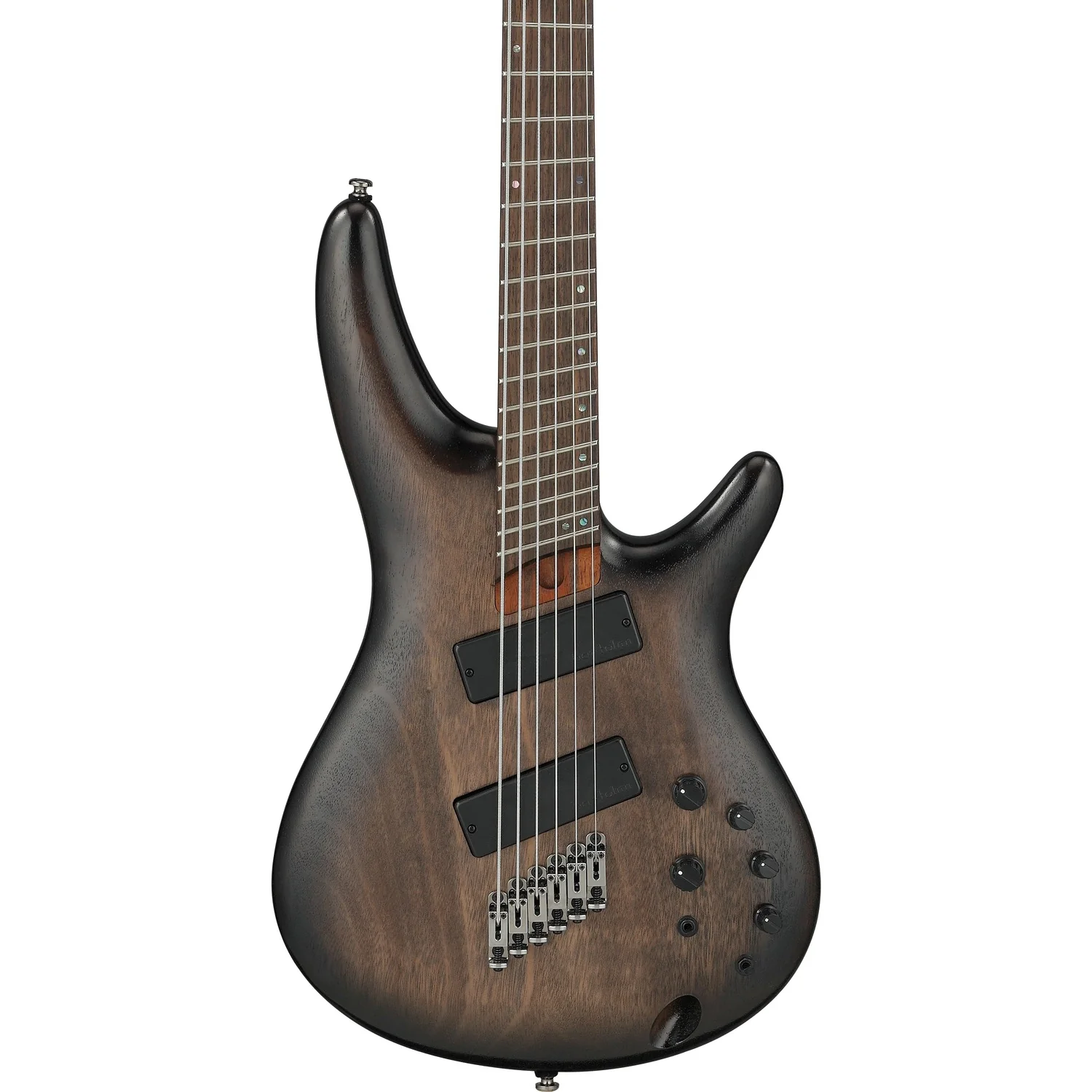 Ibanez SRC6MS SR Series 6 String Bass Guitar - Black Stained Burst Low Gloss - Image 2