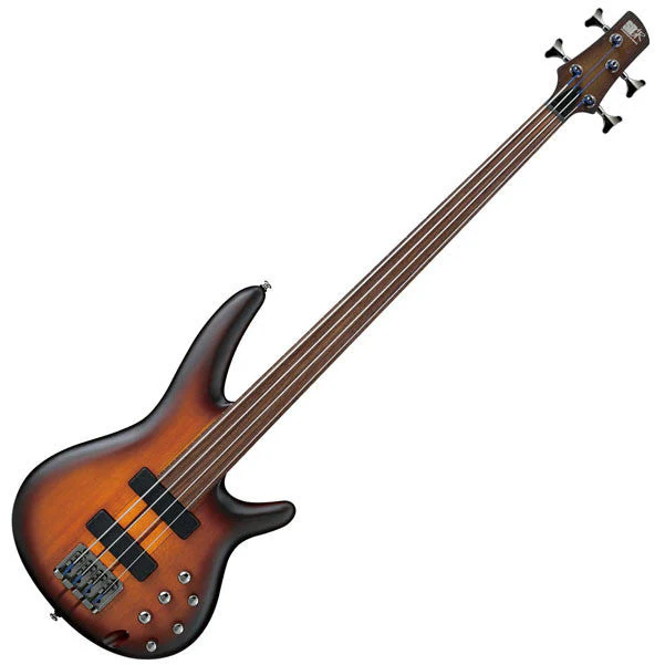Ibanez Workshop SRF700 Electric Guitar - Brown Burst Flat, Fretless