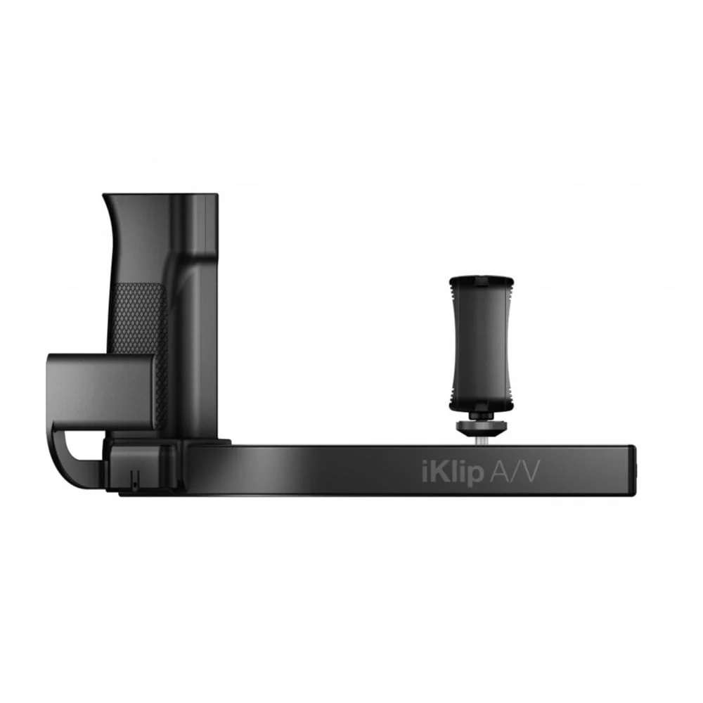 IK Multimedia iKlip A/V Smartphone Grip with Integrated Mic Preamp - Image 4