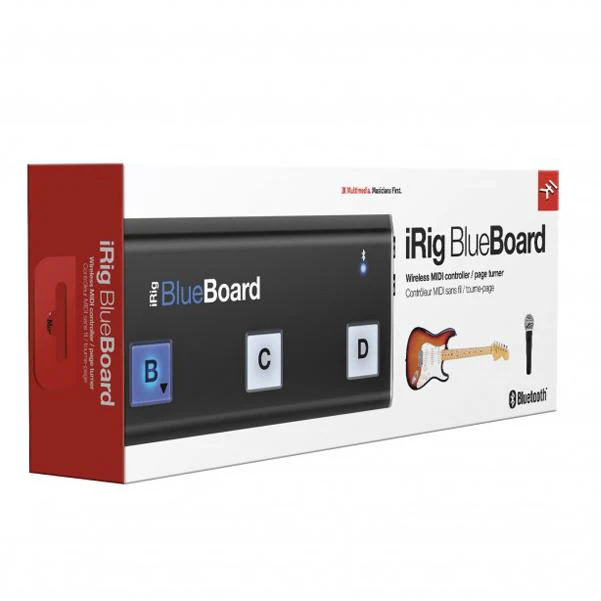 IK Multimedia iRig BlueBoard Bluetooth MIDI Pedalboard Guitar Processors - Image 4
