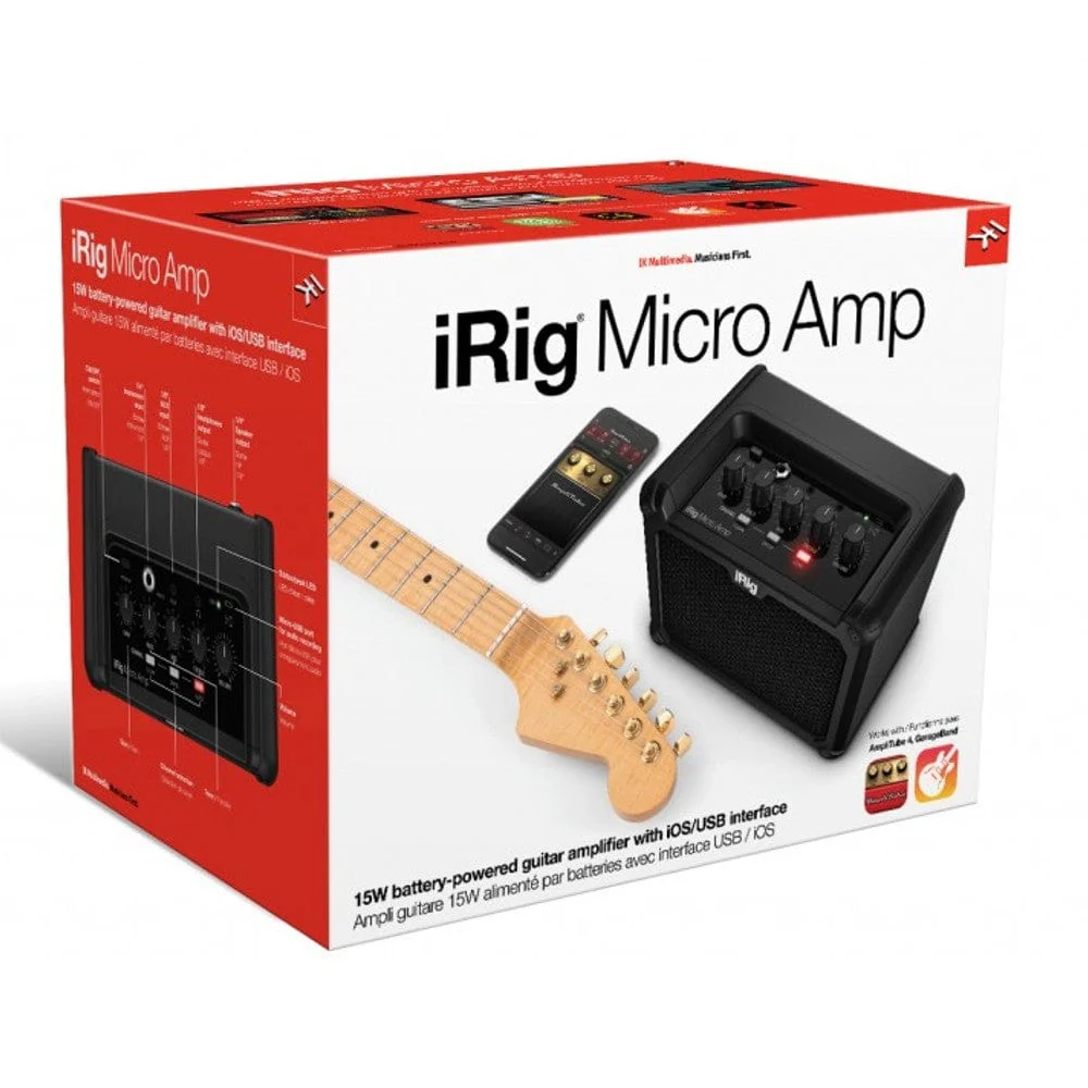 IK Multimedia iRig Micro Amp Combo Modeling Guitar Amplifier and USB Interface - Image 6