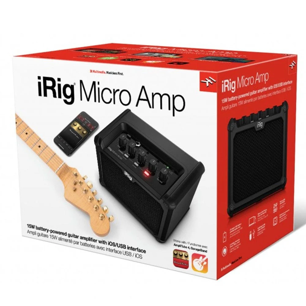 IK Multimedia iRig Micro Amp Combo Modeling Guitar Amplifier and USB Interface - Image 7