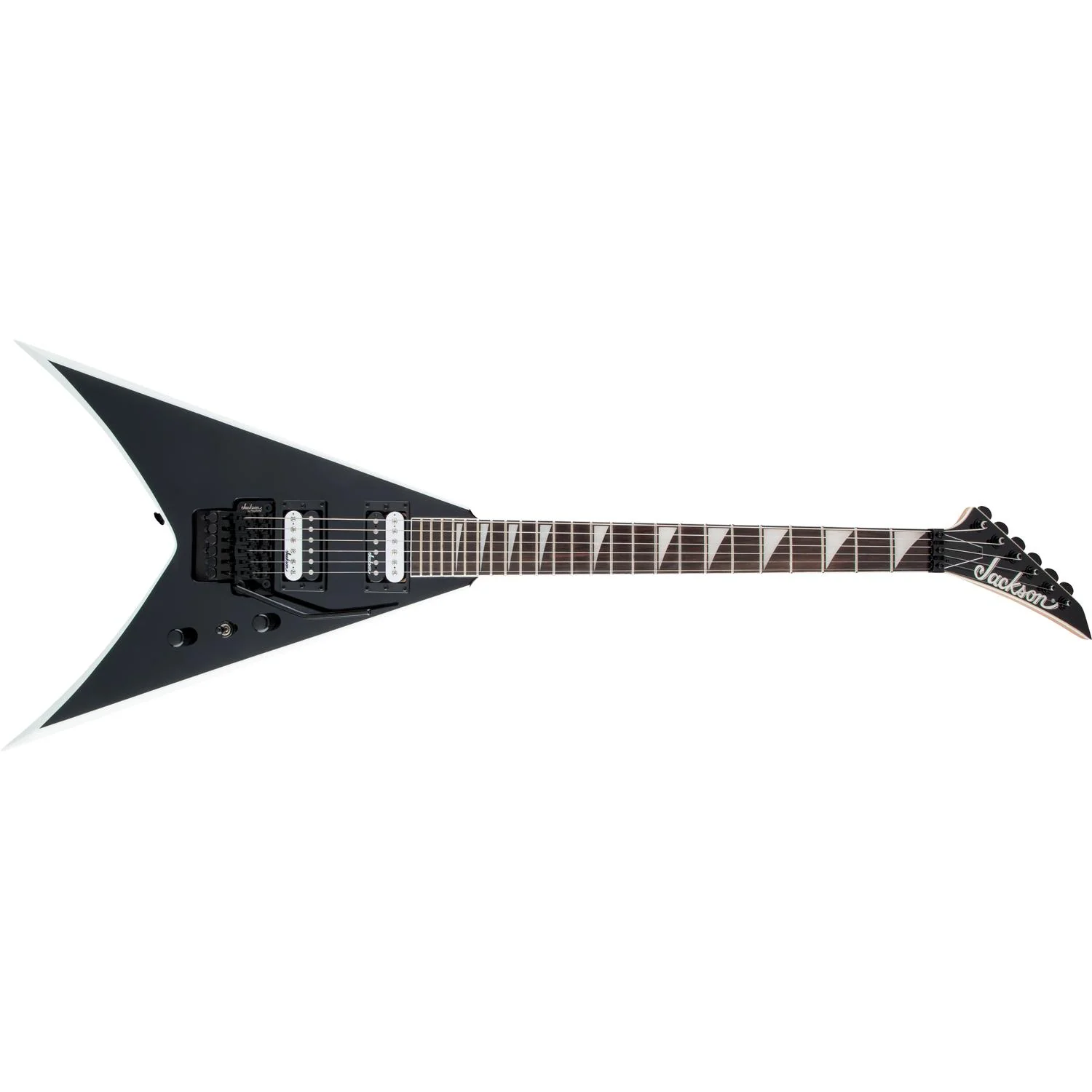 Jackson JS32 King V 6 String Electric Guitar - Black with White Bevels