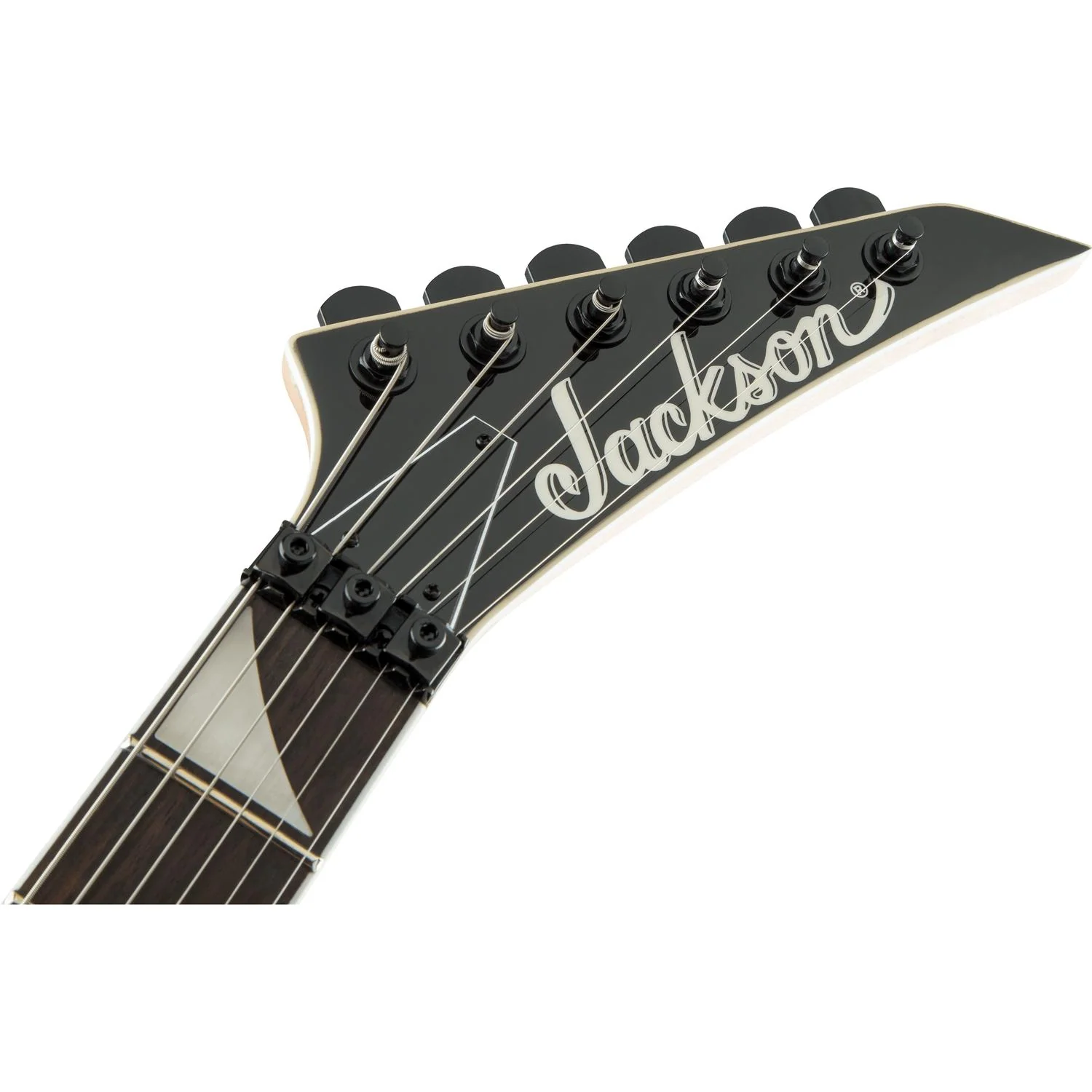 Jackson JS32 King V 6 String Electric Guitar - Black with White Bevels - Image 6