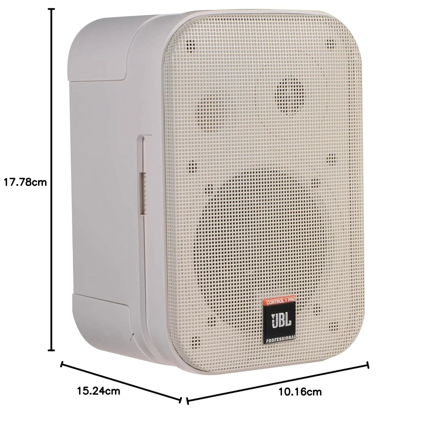 JBL C1PRO Control 1 Pro 150 Watts 2-Way Compact Loudspeaker - Single - White - Image 3