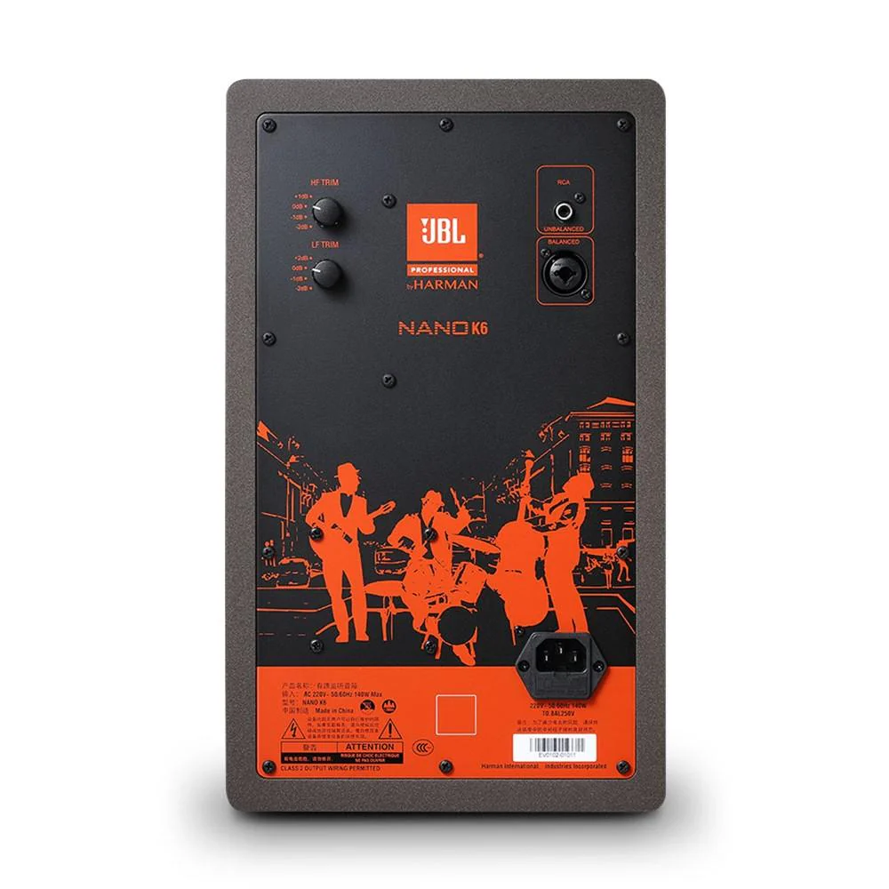 JBL Nano K6 6-Inch Full Range Powered Reference Monitor Speaker - Black - Image 3