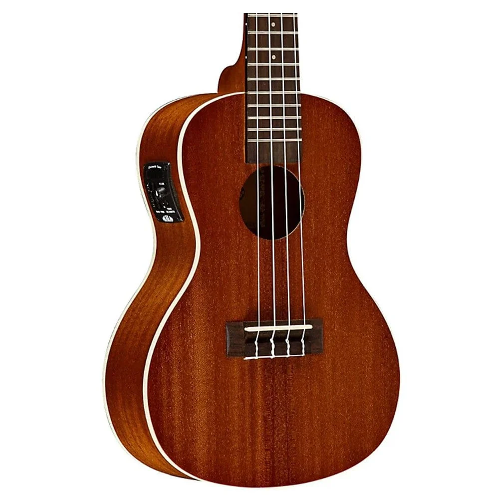 Kala KA-CE Satin Mahogany Concert Ukulele With Bajaao UB-S Gig Bag - Image 3