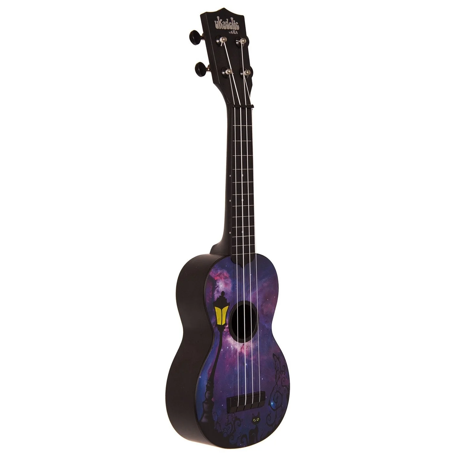 Kala KA-SU-LECHAT Le Chat Noir Soprano Ukadelic Ukulele - Image 2