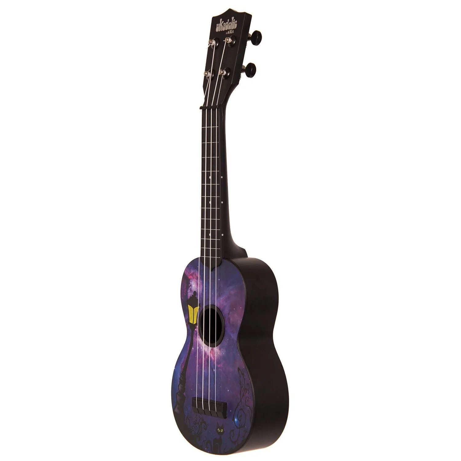 Kala KA-SU-LECHAT Le Chat Noir Soprano Ukadelic Ukulele - Image 3