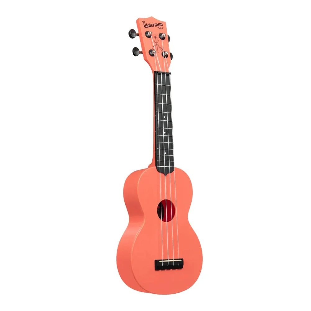 Kala KA-WMS-PK-S Waterman Soprano Ukulele with Bag - Pink Dusk - Image 2