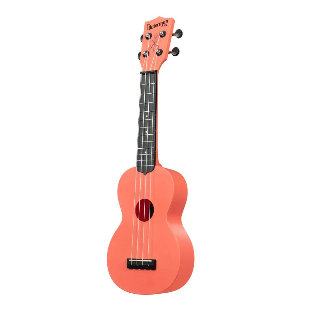 Kala KA-WMS-PK-S Waterman Soprano Ukulele with Bag - Pink Dusk - Image 3