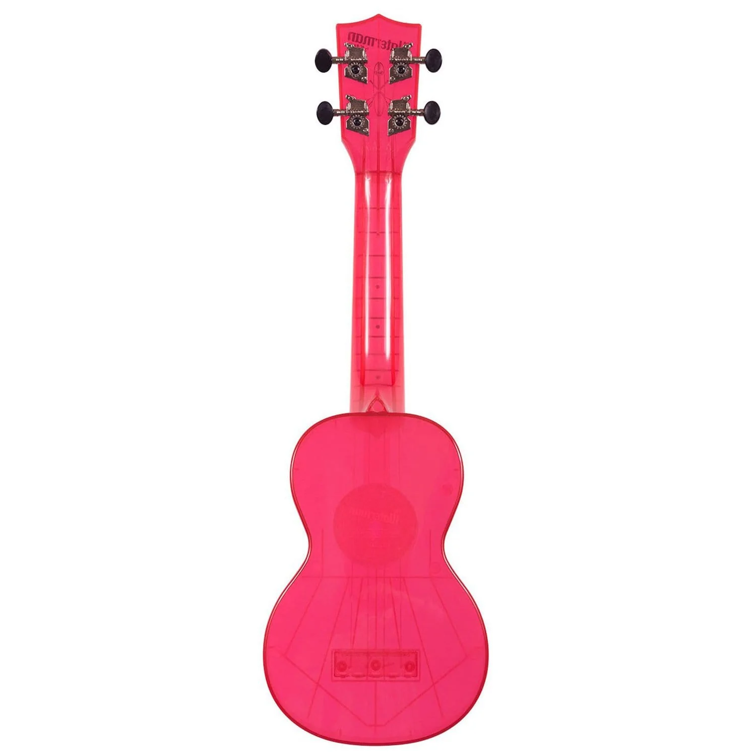 Kala SWF-PK Soprano Waterman Ukulele - Fluorescent Watermelon Pink - Image 4