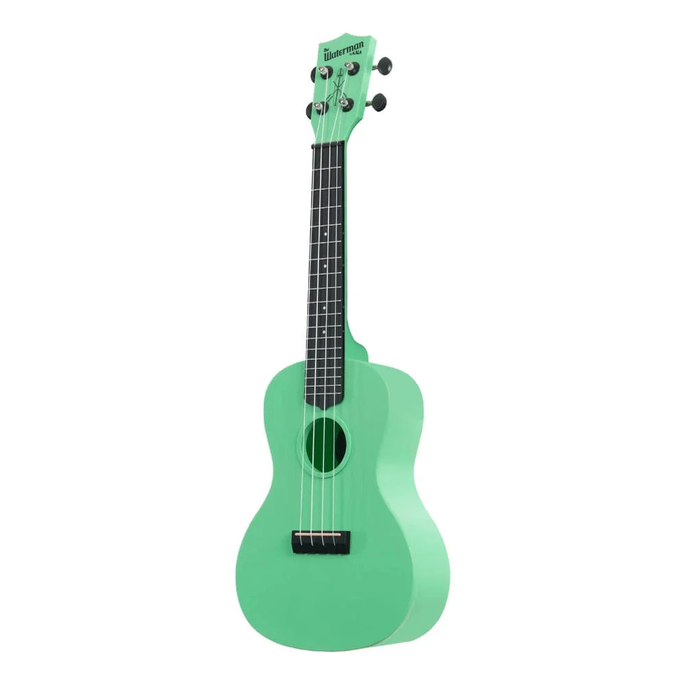 Kala KA-WMS-GN-C Waterman Concert Ukulele with Bag - Sea Foam Green - Image 3