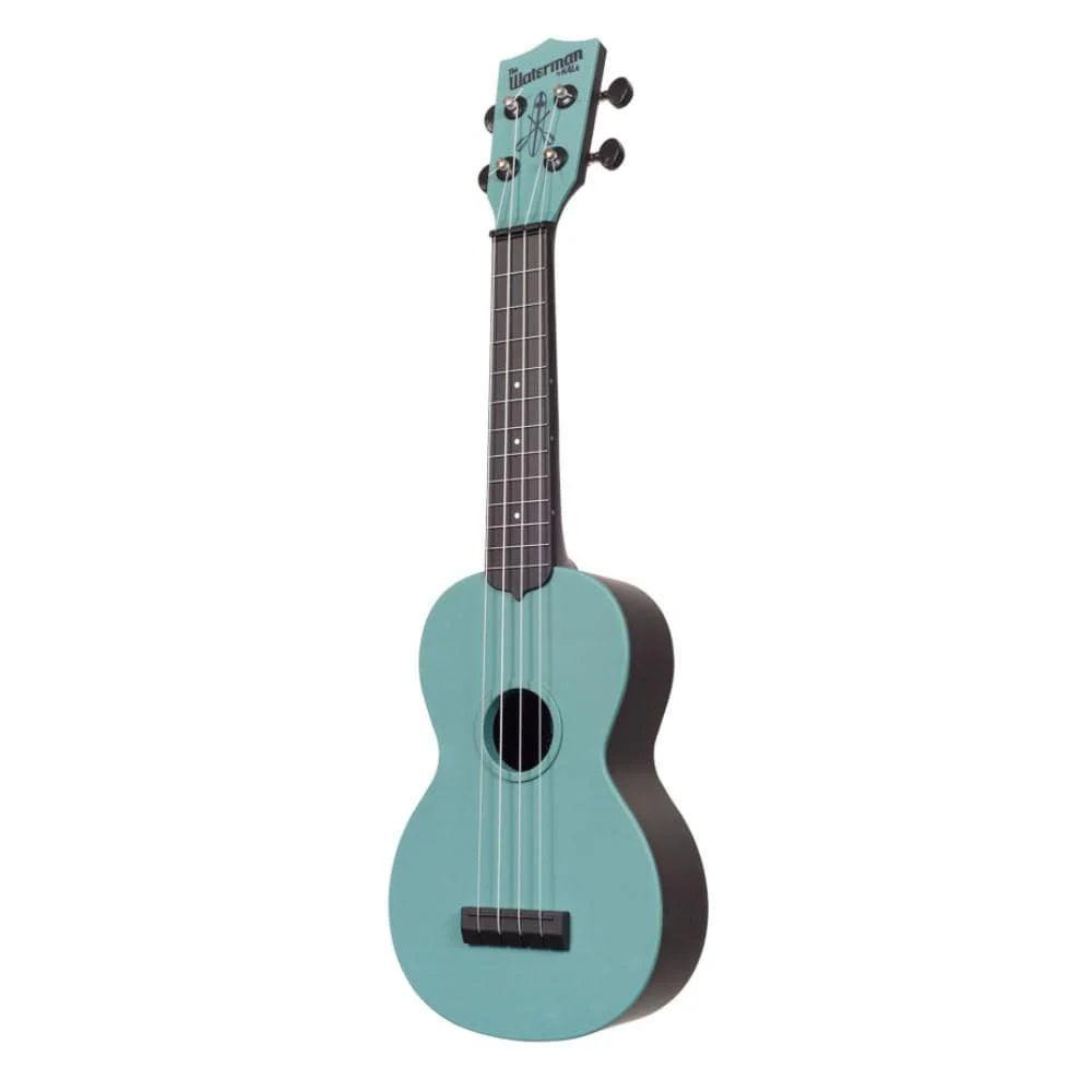 Kala Waterman SWG-BL Soprano Glow-In-The-Dark Blue Ukulele - Image 3