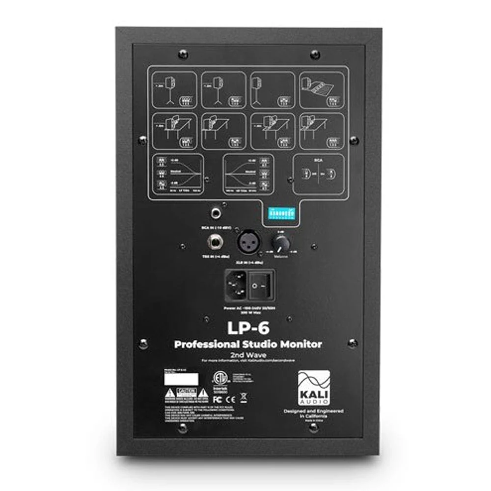 Kali Audio LP-6 2nd Wave Lone Pine Series 6.5" Active Studio Monitor - Single Unit - Image 3
