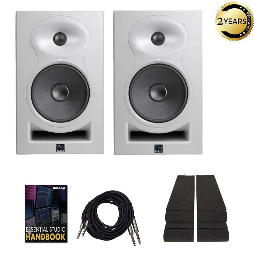 Kali Audio LP-6 2nd Wave Lone Pine Series 6.5" Active Studio Monitor with Isolation Pads, Cables, and Ebook - Pair - Image 6