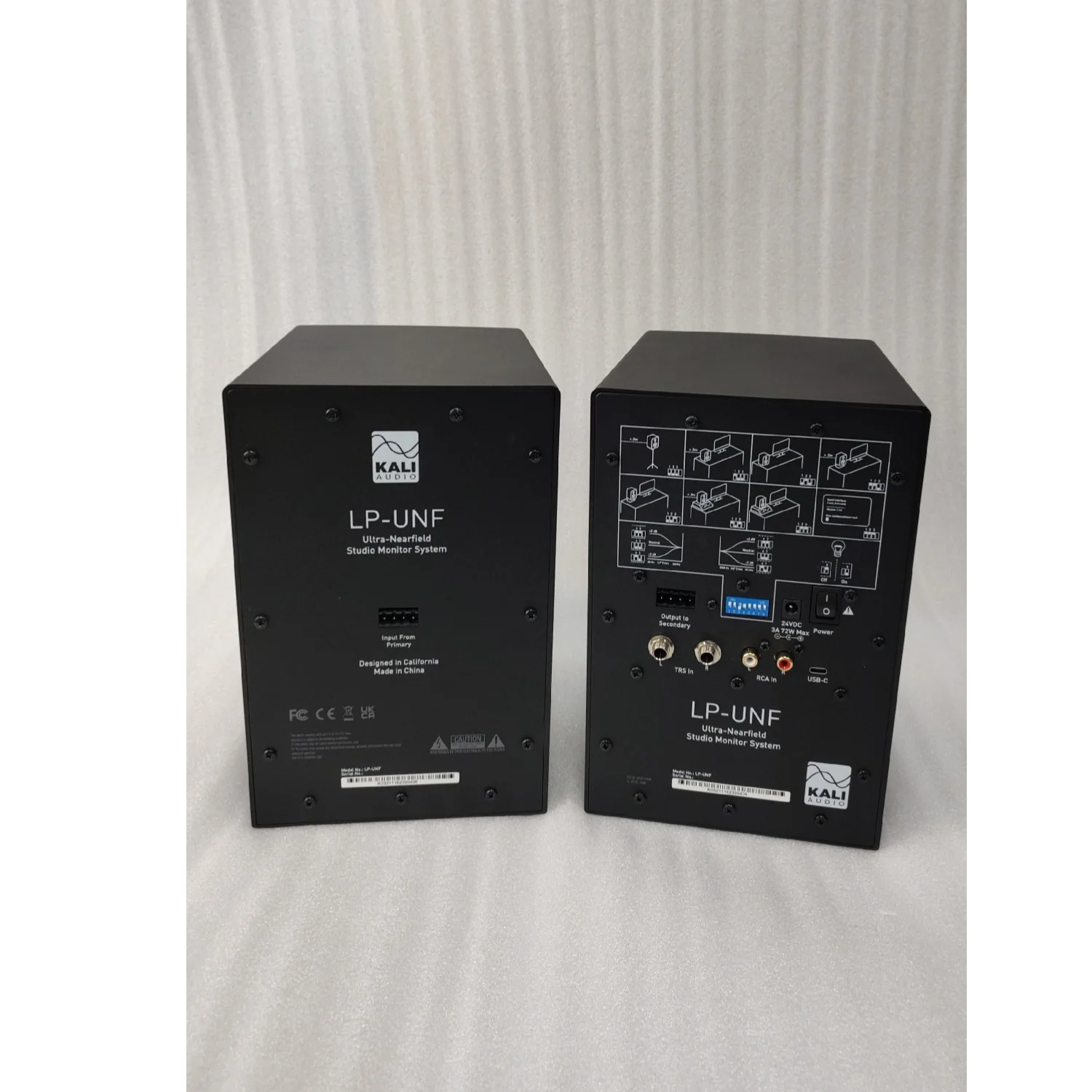 Kali Audio LP-UNF 4.5" Ultra Nearfield Powered Studio Monitors - Pair  - Open Box - Image 6