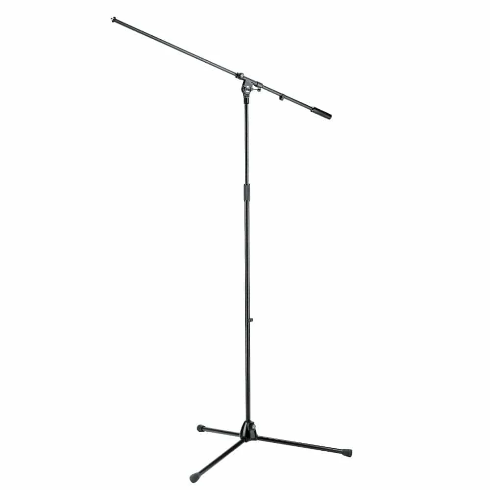 Konig & Meyer 21021-300-55 Overhead Microphone Stand with Boom Arm - Black - Open Box