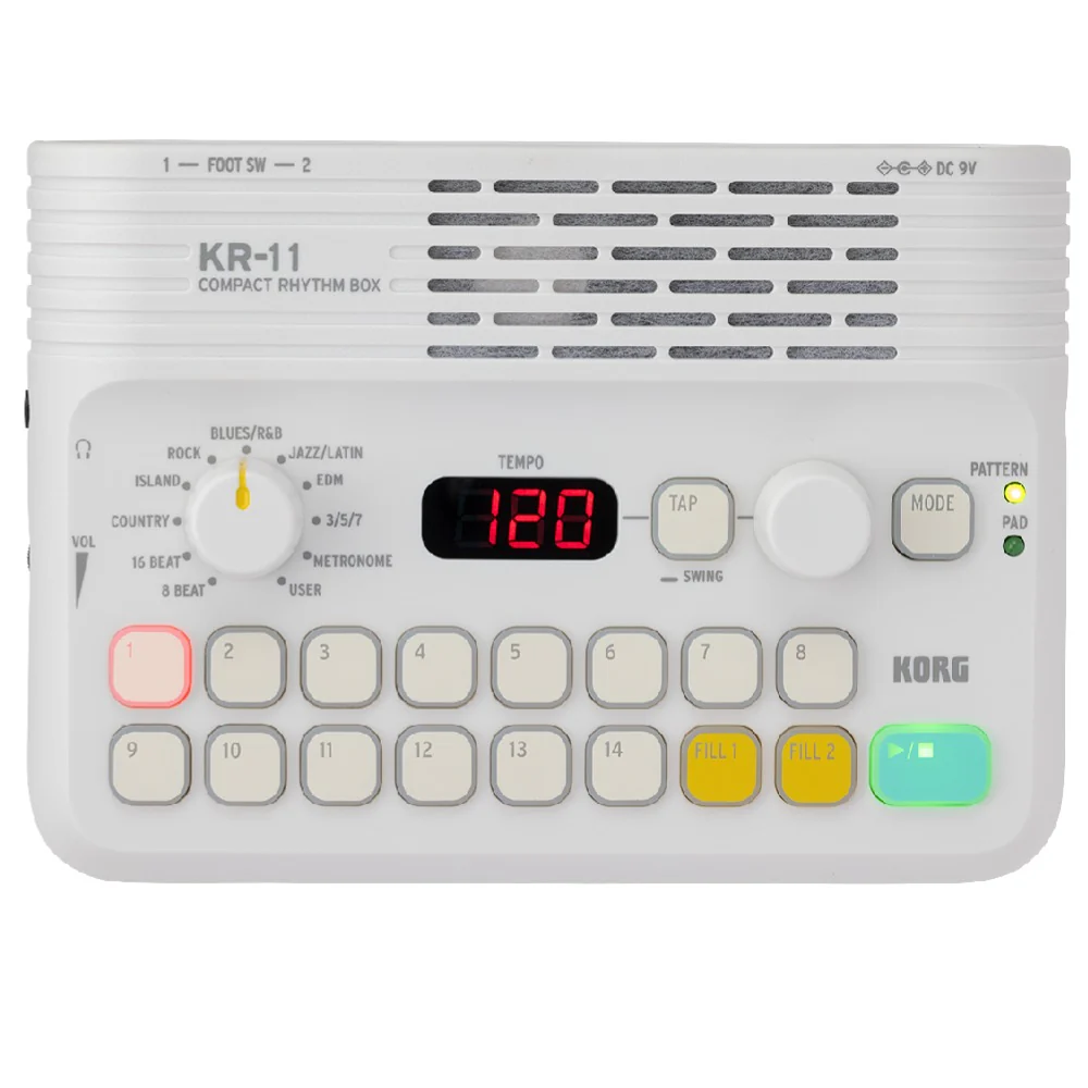 Korg KR-11 Compact Rhythm Box Electronic Drum Machine