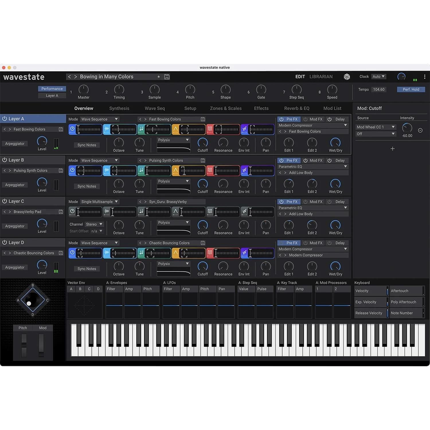 Korg Wavestate SE 61 Key Wave Sequencing Synthesizer - Image 10