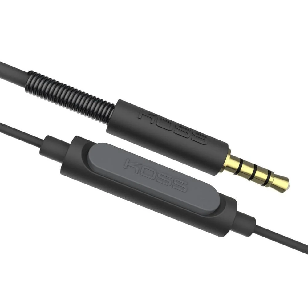 Koss KPH30i Portable On-Ear Headphones- Black - Image 3