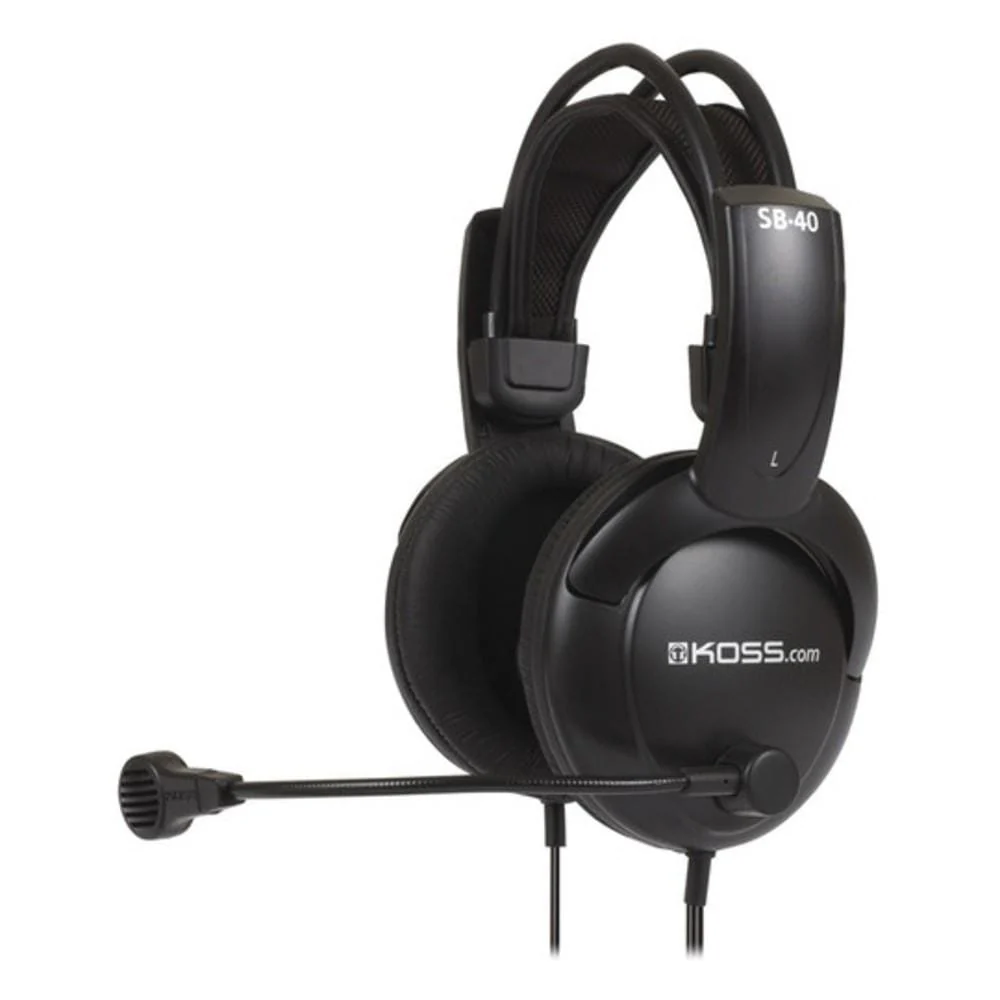 Koss SB40 Full-Size Gaming Headset with Noise-Canceling Microphone