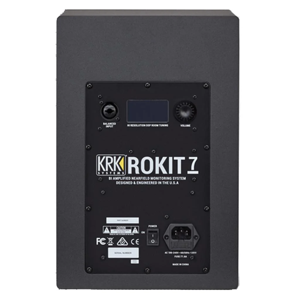 KRK ROKIT 7 G4 7inch Powered Studio Monitor Speaker with Controller, Isolation Pad, Cables and Ebook - Single Unit - Image 4