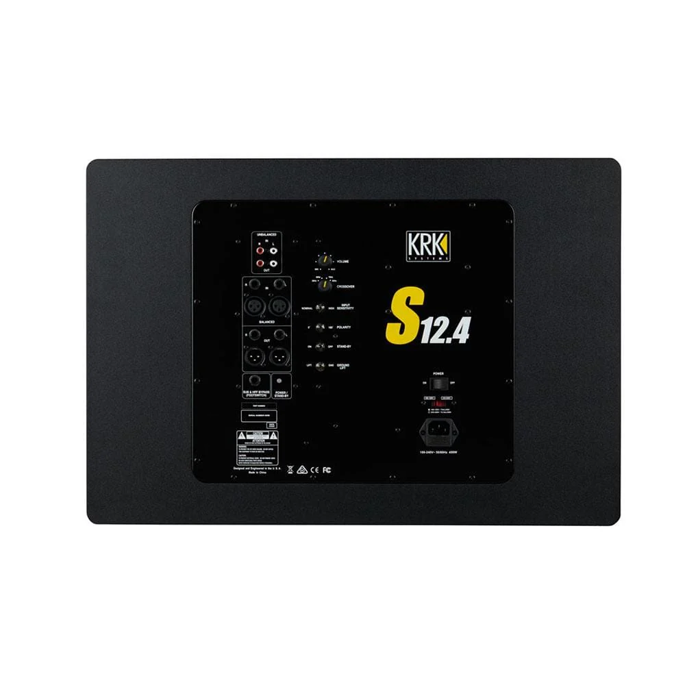 KRK S12.4 220 Watts Powered Studio Subwoofer - Image 3
