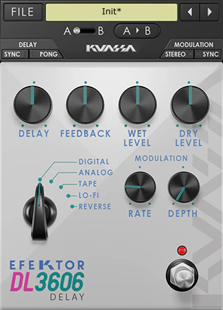 Kuassa Efektor DL3606 Delay – Professional Audio Software & Plugin