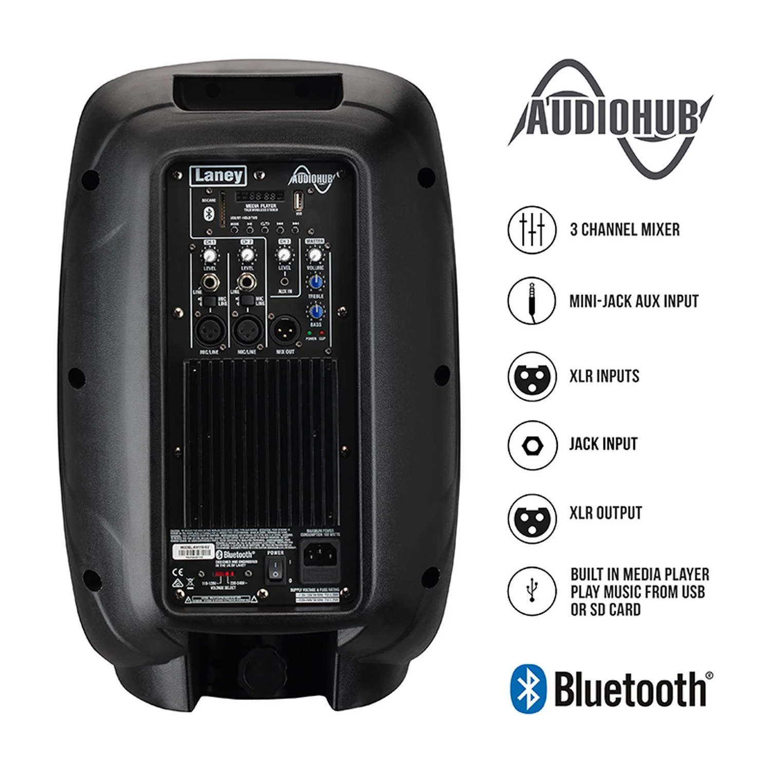 Laney AH110 G2 400W Active Audio Hub Venue Portable Loudspeaker - Image 5