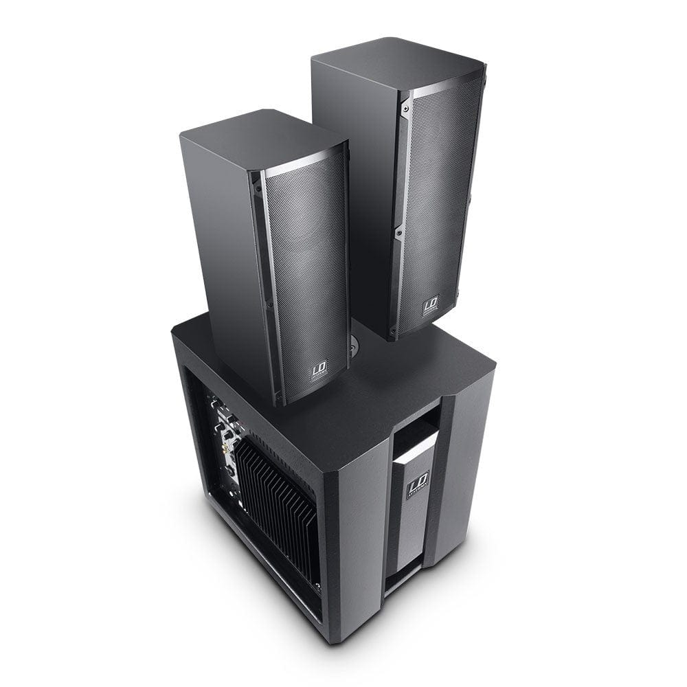LD Systems Dave 8 Roadie Portable Active PA system With 3-Channel Mixer - Image 3