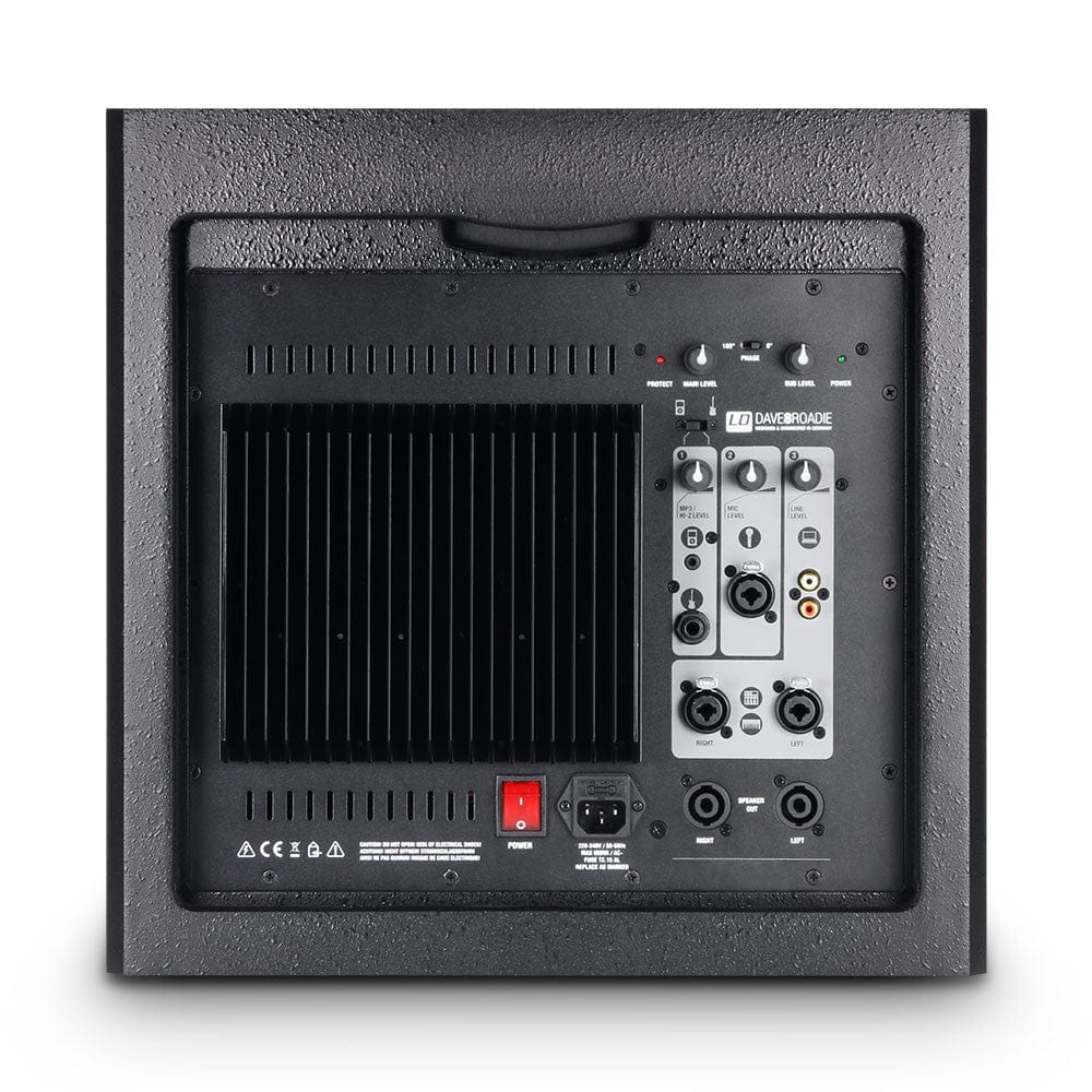 LD Systems Dave 8 Roadie Portable Active PA system With 3-Channel Mixer - Image 6