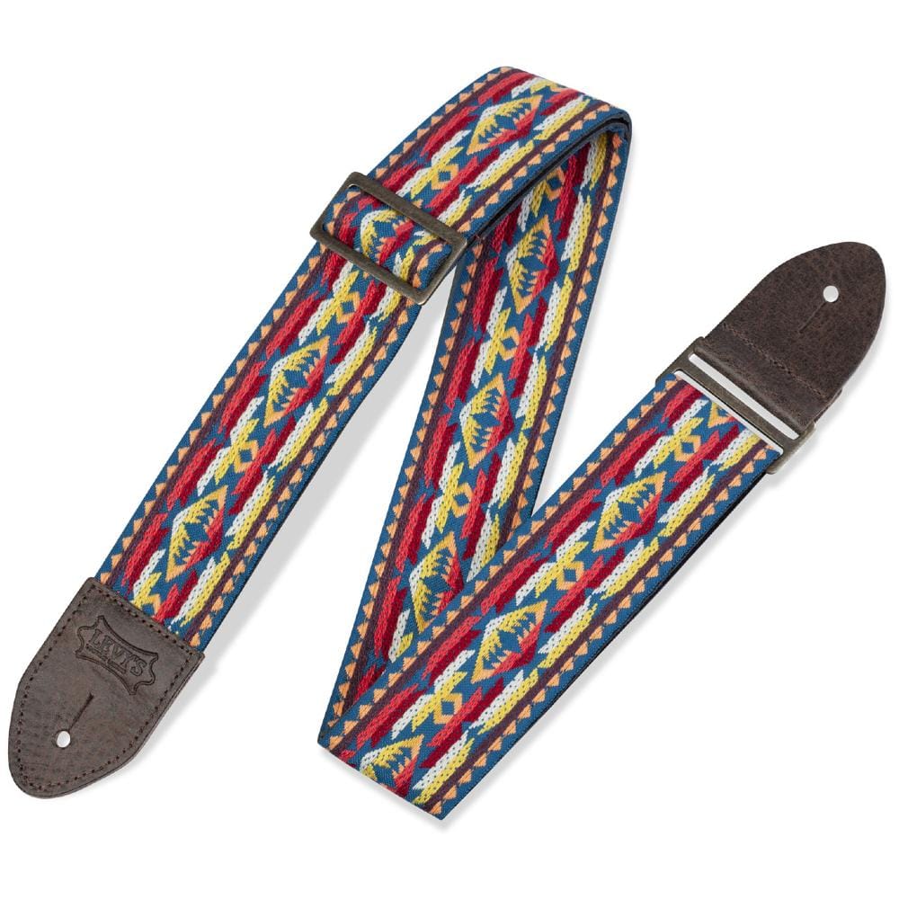 Levy's M8HTV 2 inch Hootenanny Jacquard Weave Guitar Strap - Image 11