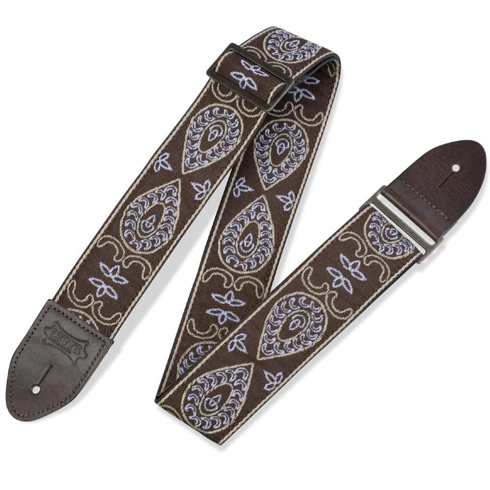 Levy's M8HTV 2 inch Hootenanny Jacquard Weave Guitar Strap - Image 12