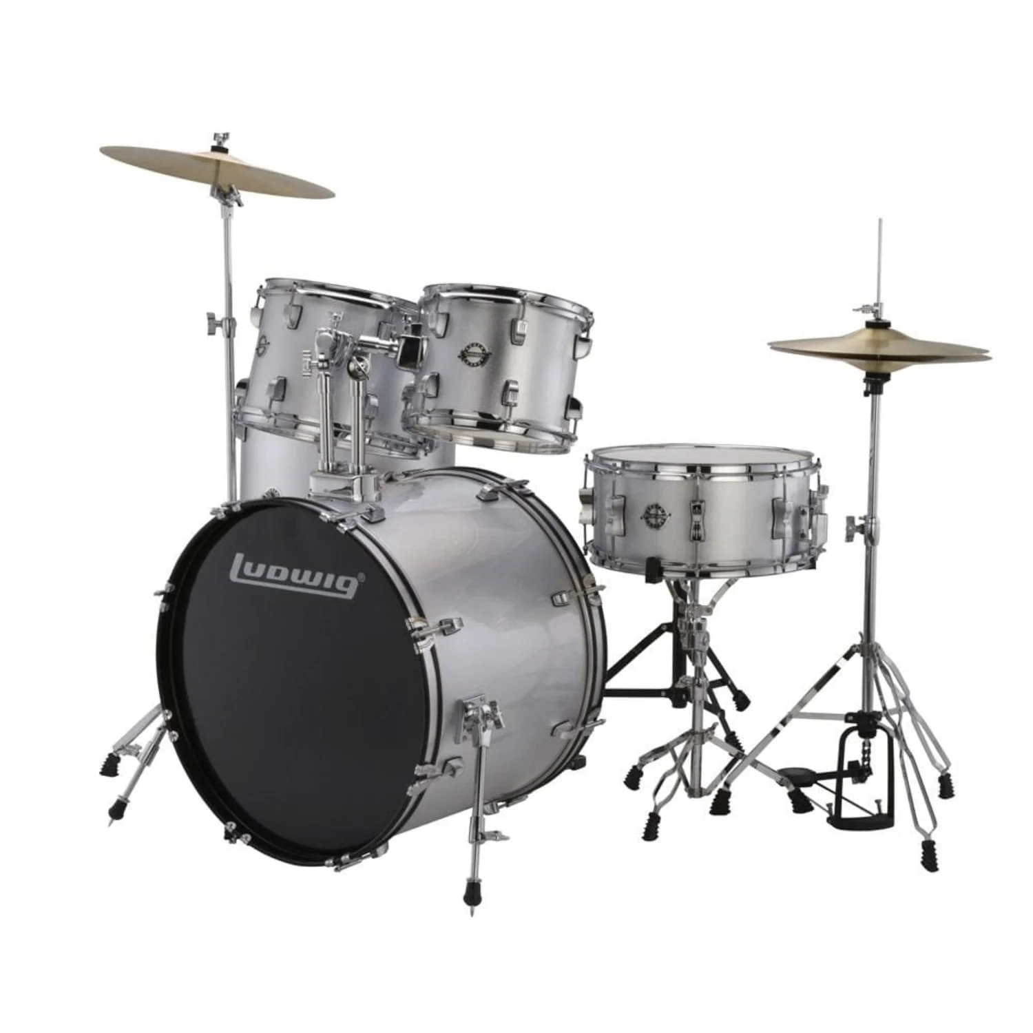 Ludwig Accent Fuse 5-Piece Acoustic Drum Kit With Hardware, Cymbals & Drum Throne - Image 4