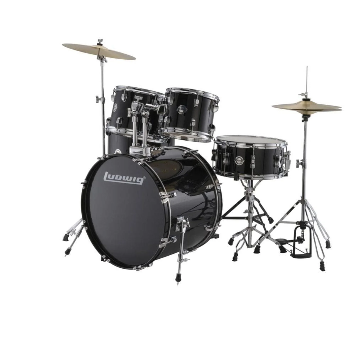 Ludwig Accent Fuse 5-Piece Acoustic Drum Kit With Hardware, Cymbals & Drum Throne - Image 8